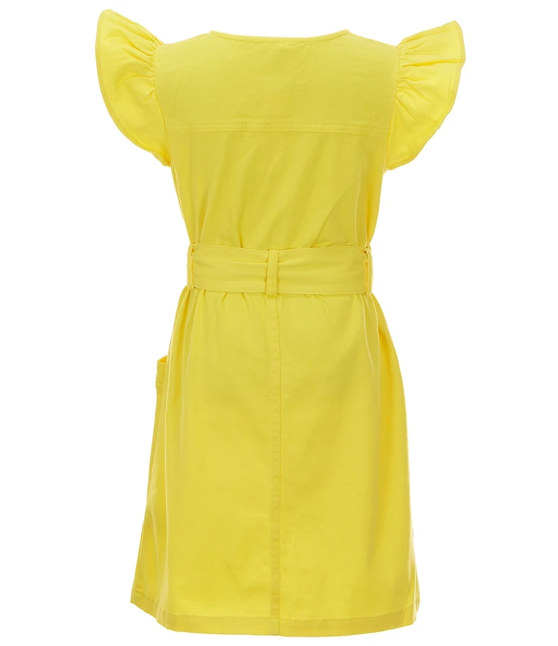 Copper Key Big Girls Ruffle Sleeve Dress