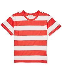 Copper Key Big Girls Short Sleeve Big Stripe Relaxed Boxy T-Shirt