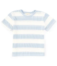 Copper Key Big Girls Short Sleeve Big Stripe Relaxed Boxy T-Shirt