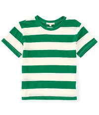 Copper Key Big Girls Short Sleeve Big Stripe Relaxed Boxy T-Shirt