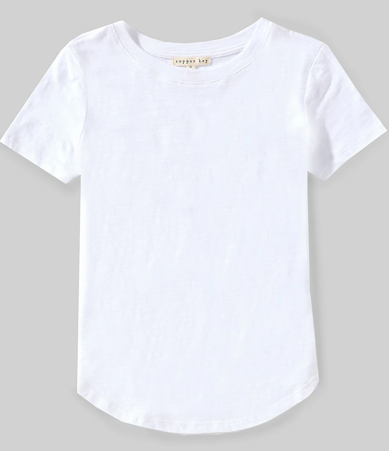 Copper Key Big Girls Short Sleeve Cotton T-Shirt