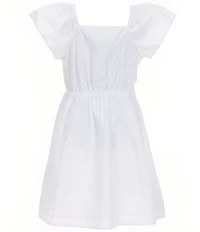 Copper Key Big Girls Short Sleeve Ruffle Bow Dress