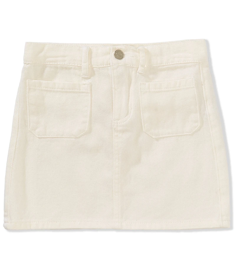 Copper Key Big Girls Solid Denim Mini Skirt