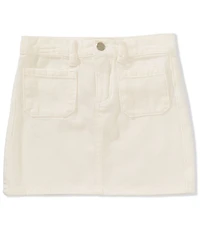 Copper Key Big Girls Solid Denim Mini Skirt