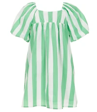 Copper Key Big Girls Striped Puff Sleeve Dress