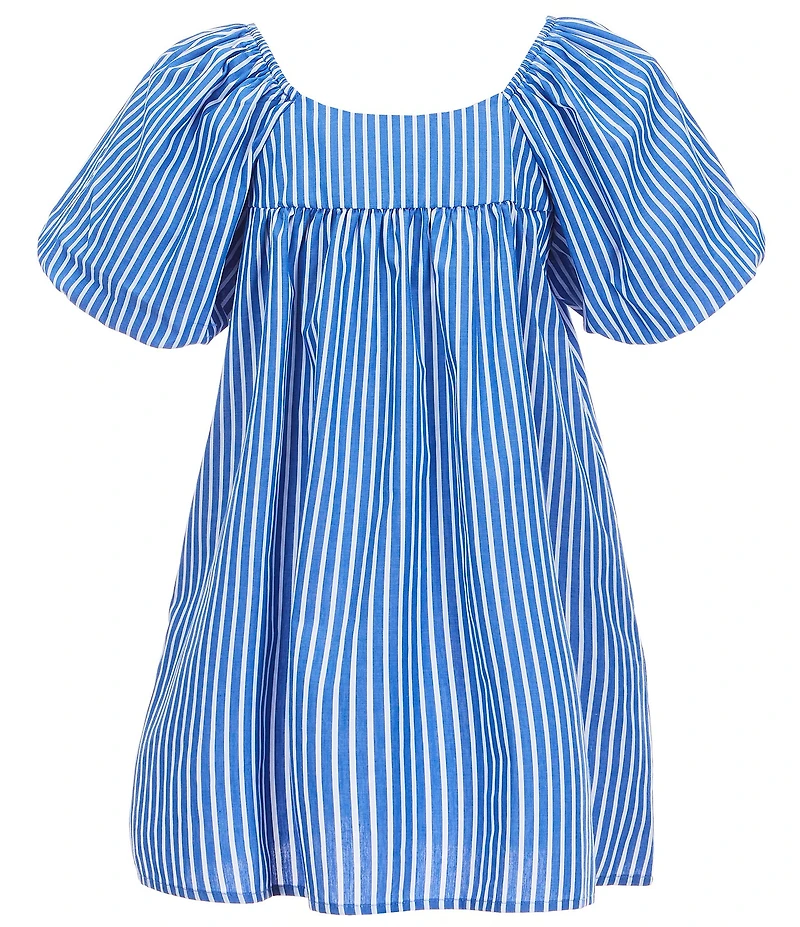 Copper Key Big Girls Striped Puff Sleeve Dress