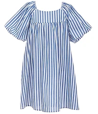 Copper Key Big Girls Striped Puff Sleeve Dress