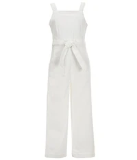 Copper Key Big Girls Tie Waist Denim Jumpsuit