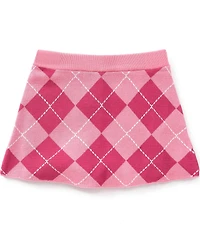 Copper Key Big Girls Argyle Sweater Knit Skirt