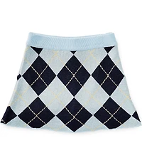 Copper Key Big Girls Argyle Sweater Knit Skirt