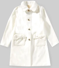 Copper Key Big Girls Bow Pocket Coat