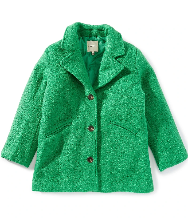 Copper Key Big Girls Boxy Dress Coat