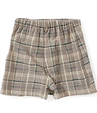 Copper Key Big Girls Buckle Plaid Skort