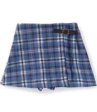 Copper Key Big Girls Buckle Plaid Skort