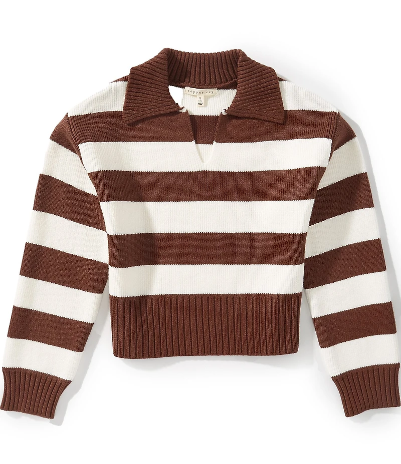 Copper Key Big Girls Fisher Stripe Sweater