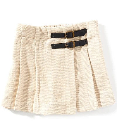 Copper Key Big Girls Jess Faux Buckle Skort