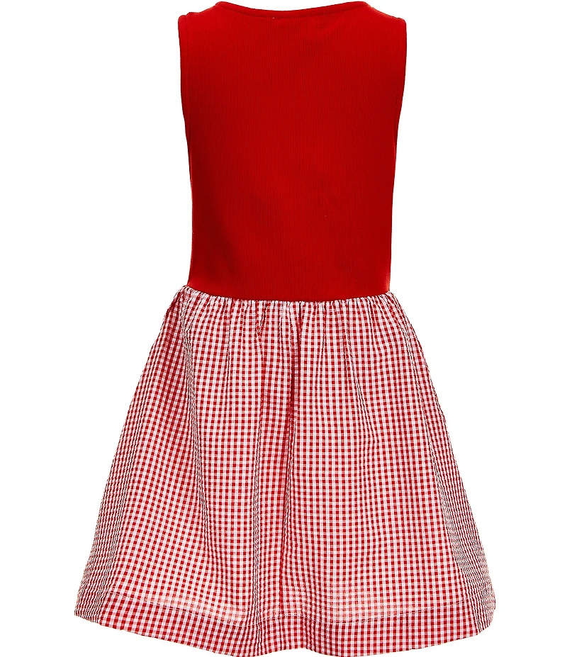 Copper Key Big Girls Knit Gingham Dress
