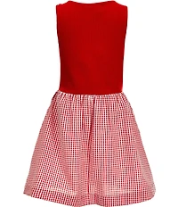 Copper Key Big Girls Knit Gingham Dress