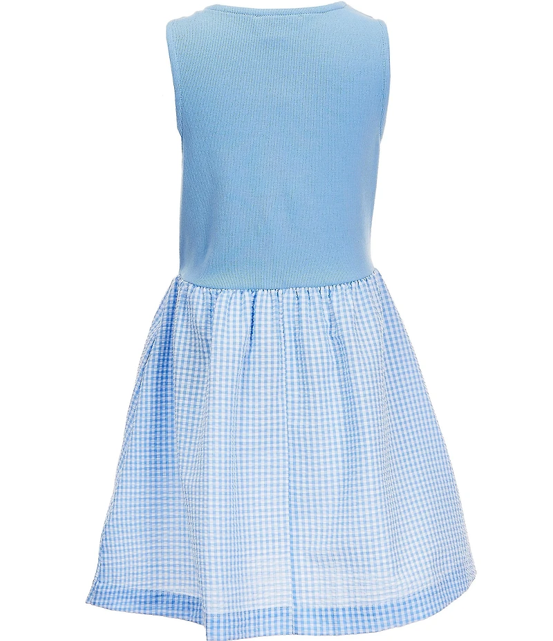 Copper Key Big Girls Knit Gingham Dress