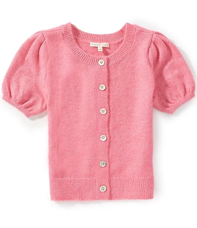 Copper Key Big Girls Knit Puff Sweater Top