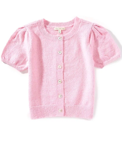 Copper Key Big Girls Knit Puff Sweater Top