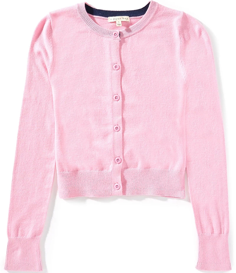 Copper Key Big Girls Light Weight Cardigan