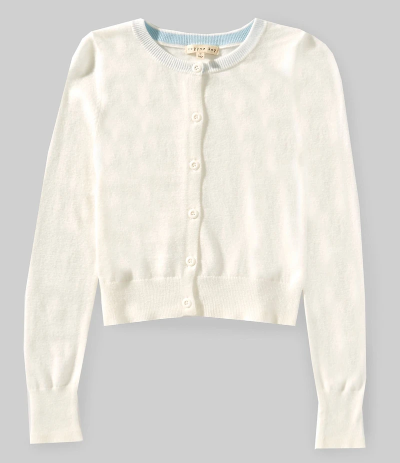 Copper Key Big Girls Light Weight Cardigan