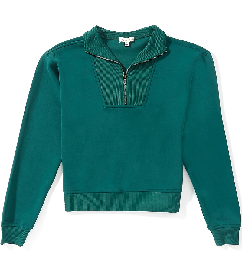 Copper Key Big Girls Lounge Life Quarter Zip Pullover