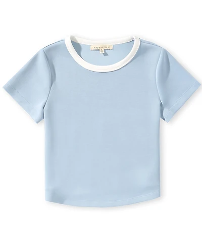 Copper Key Big Girls Lounge Life Short Sleeve Ringer T-Shirt
