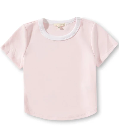 Copper Key Big Girls Lounge Life Short Sleeve Ringer T-Shirt