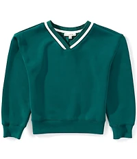 Copper Key Big Girls Lounge Life V-Neck Sweatshirt