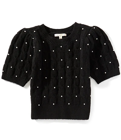 Copper Key Big Girls Pearled Sweater Top
