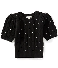 Copper Key Big Girls Pearled Sweater Top