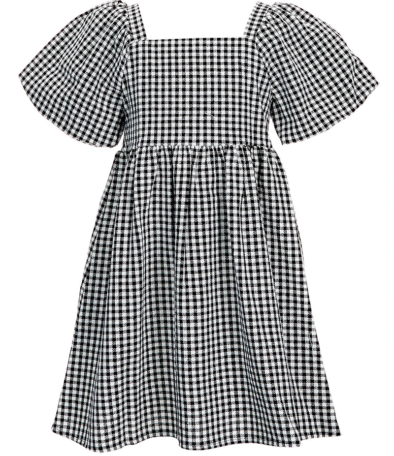 Copper Key Big Girls Puff Sleeve A-Line Dress