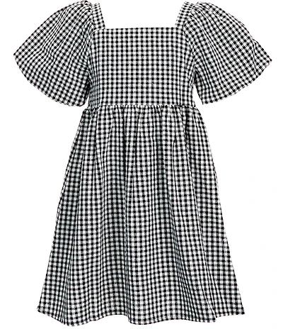 Copper Key Big Girls Puff Sleeve A-Line Dress