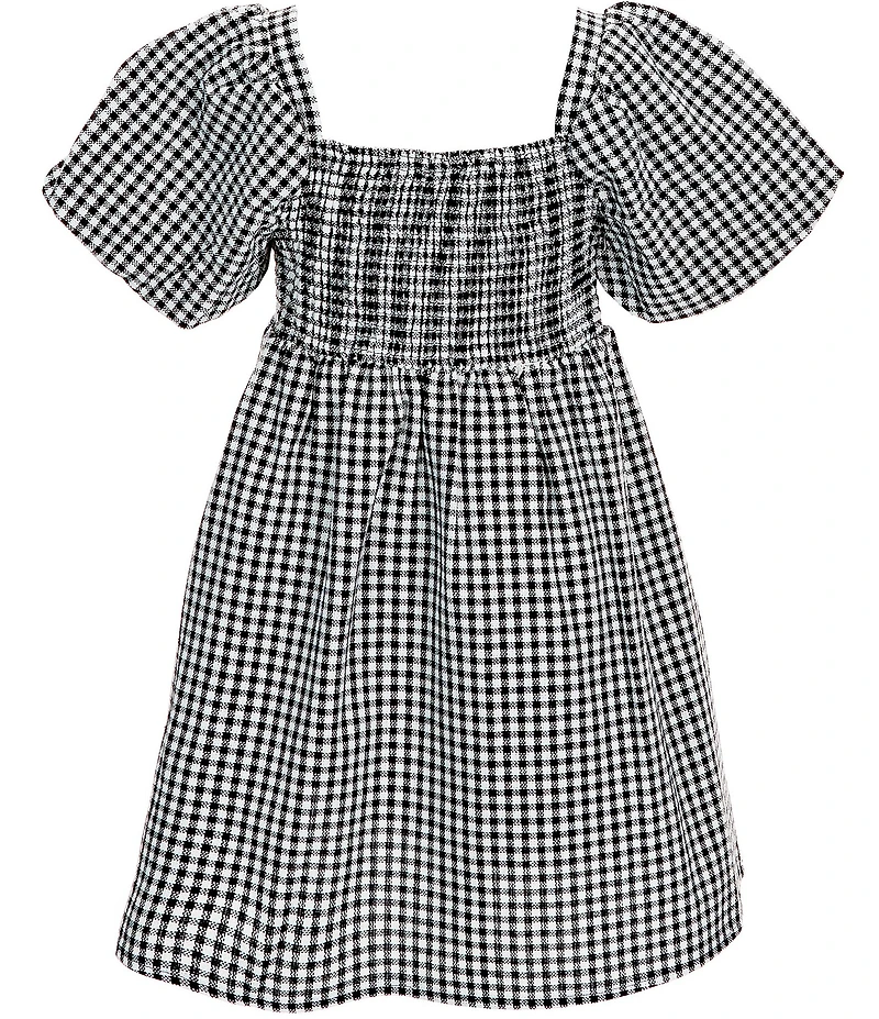 Copper Key Big Girls Puff Sleeve A-Line Dress