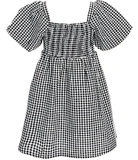 Copper Key Big Girls Puff Sleeve A-Line Dress