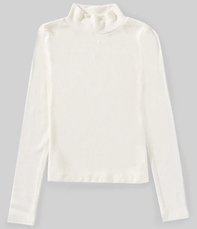 Copper Key Big Girls Ribbed Long Sleeve Mockneck