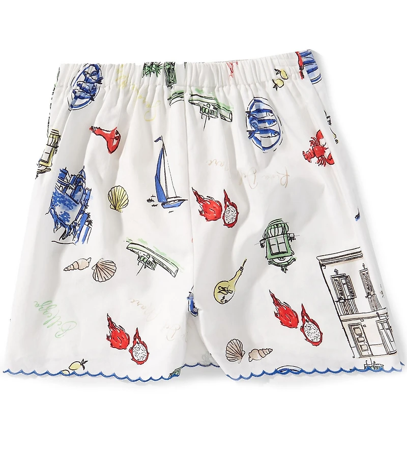 Copper Key Big Girls Sarah Print Scalloped Trim Skort