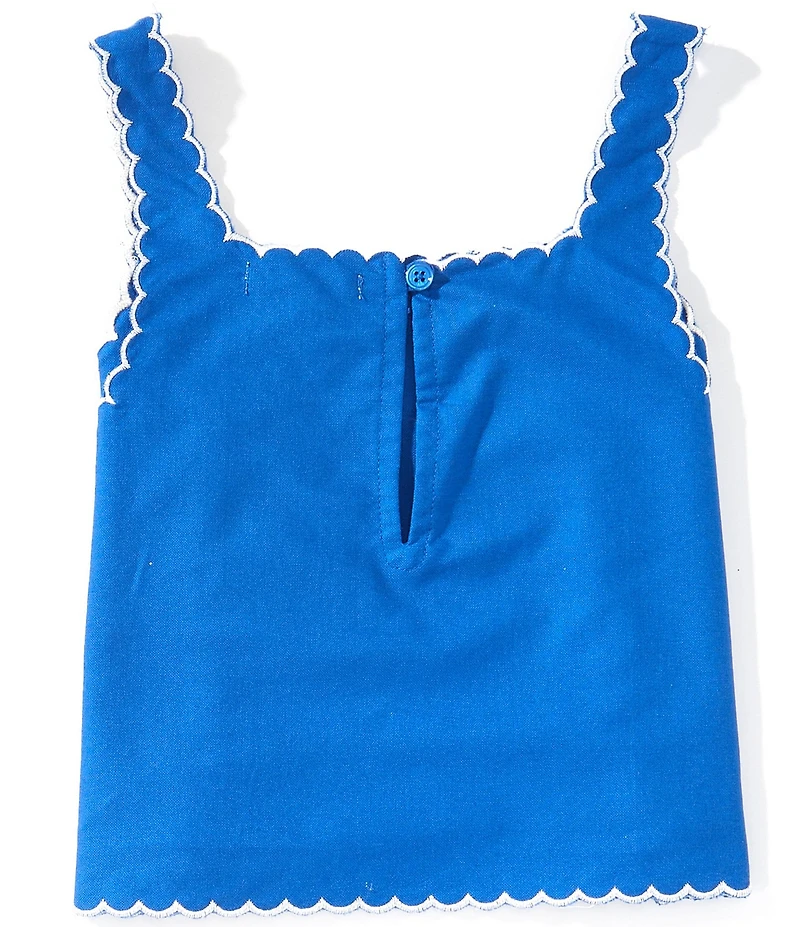 Copper Key Big Girls Sarah Sleeveless Scalloped Trim Top