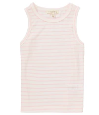 Copper Key Big Girls Americana Sleeveless Striped Ribbed Tank Top