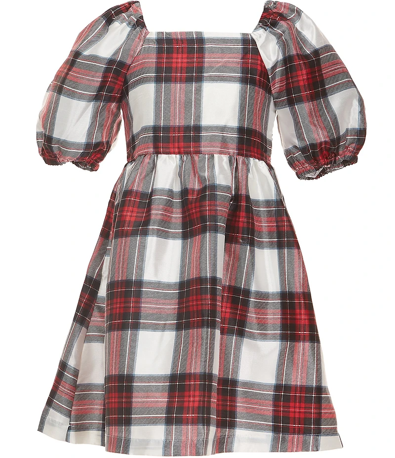 Copper Key Big Girls Taffeta Plaid Dress
