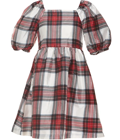 Copper Key Big Girls Taffeta Plaid Dress