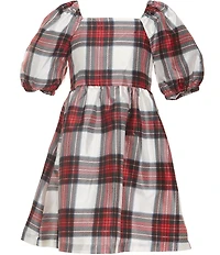 Copper Key Big Girls Taffeta Plaid Dress