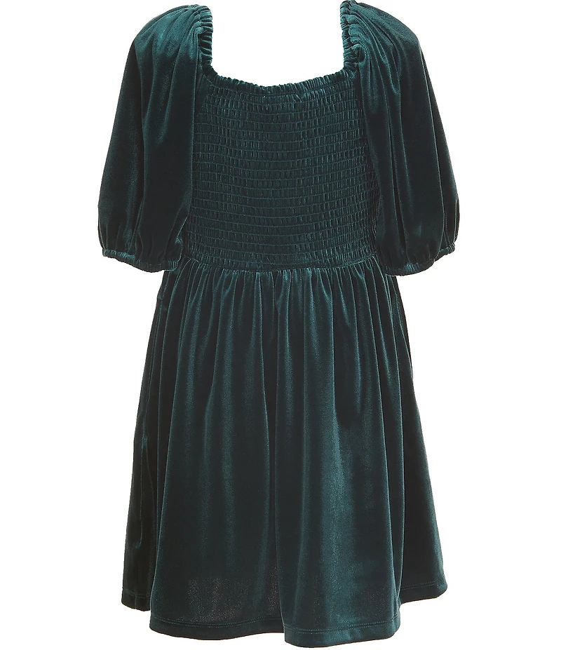 Copper Key Big Girls Velvet Margo Bow Dress