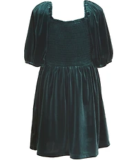 Copper Key Big Girls Velvet Margo Bow Dress