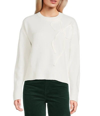 Copper Key Bow Crew Neck Sweater