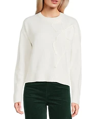 Copper Key Bow Crew Neck Sweater