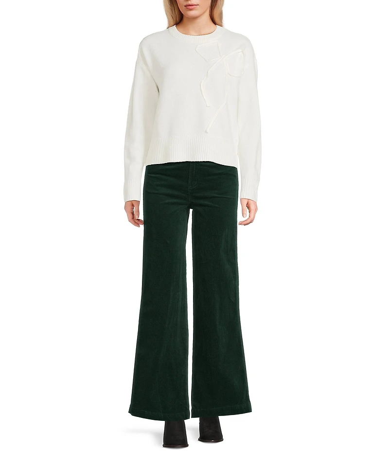 Copper Key Bow Crew Neck Sweater