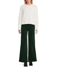 Copper Key Bow Crew Neck Sweater